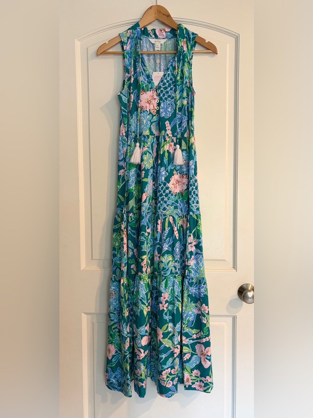 Lilly Pulitzer Malone Maxi Dres Hot in the vine XS